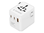 GEMBIRD Universal travel power adapter 20W white
