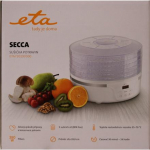 Renew. ETA Fruit Dryer | ETA730190000 Secca | Power 380 W | Number of trays 5 | Integrated timer | White | DAMAGED PACKAGING