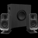 Klipsch ProMedia Lumina 2.1 Gaming Audio System with Subwoofer and LED Lighting Effects Built-in, Black