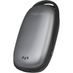 Powerbank 4.000 mAh, 1x USB-A, Handw&auml;rmer, metallgrau