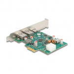 PCI Express x1 Karte zu 1 x extern USB Type-C&trade; Buchse PD 30 W + 2 x extern USB Typ-A Buchse USB 5 Gbps