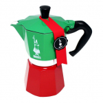 Bialetti Moka Express Italia Gr&uuml;n- Rot
