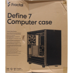 Renew. Fractal Define 7 Black Solid | Fractal Design | Define 7 Solid | E-ATX | ATX | Black | DAMAGED PACKAGING