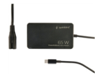 GEMBIRD PowerDelivery GaN 65W USB Type-C fast charger black