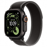 Apple Watch Ultra 3 Titanium Cellular 49mm Schwarz (Trail Loop schwarz/kohlegrau) S/M