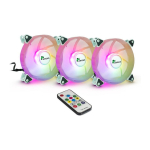 Inter-Tech L&uuml;fter 120*120*25 ARGUS RGB-FAN SET RS-06 retail