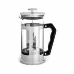 Bialetti Preziosa French-Press - Kaffee- und Teebereiter - silber/schwarz - Edelstahl/Glas - 1l