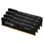 KINGSTON 128GB 3600MHz DDR4 CL18 DIMM Kit of 4 FURY Beast Black