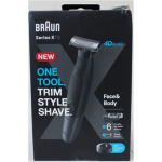 SALE OUT. Braun XT5300 Series XT5 Face&Body Hair trimmer, Black/Silver | Braun Face and Body Hair trimmer | XT5300 Series XT5 | Cordless | Wet & Dry | Number of length steps 6 | Black/Silver | DAMAGED PACKAGING | Warranty 24 month(s)