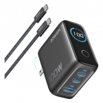 ANKER Charger 100W inkl. Display 2x USB-C 1x USB-A grey