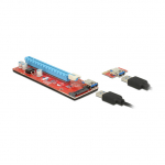 Delock Riser Karte PCI Express x1 > x16 mit 60 cm USB Kabel 21147196