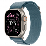 Apple Watch Ultra 3 Titanium Cellular 49mm Natur (Alpine Loop hellblau) Medium