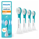 Aufsteckzahnbrste HX6034/90 / Sonicare For Kids 3+ 4-Pack Blau/Wei