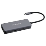 D Verbatim USB-C Essentials Multi- Port Hub 6 Port with RJ45 32157