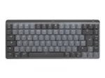 LOGITECH MX Mechanical Mini Minimalist Wireless Illuminated Keyboard - GRAPHITE - (US) INTL - 2.4GHZ/BT - N/A - EMEA - TACTILE