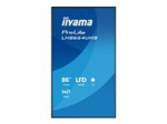 IIYAMA LH8664UHS-B3AG 86inch 3840x2160 UHD IPS panel Haze 25perc 500cd/m Landscape and Portrait Speakers 2x 10W 2x HDMI 1x USB-C DP