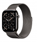 Apple Watch Series 11 GPS + Cellular 42mm Slate Titanium Case with Slate Milanese Loop