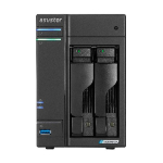 Asustor LOCKERSTOR 2 Gen2 + (AS6702T v2) NAS Desktop Intel&reg; Celeron&reg; N5105 4 GB DDR4 0 TB ADM Black