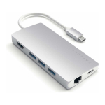 Satechi USB-C V2 Multi-Port Hub 8 in 1, Silber, ST-TCMA2S