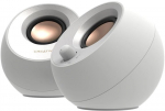 Creative Labs Speakers Pebble V3 white USB-C with Bluetooth, up to 16W
