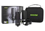 Shure SM4-K-KIT - condenser microphone, externally polarised, handle, popfilter, case