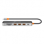 Canyon Hub DS-13 7 in 1 4k USB-C Transparent Space Grey