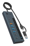 ICY BOX 9-in-1 hub with Power Delivery and Type-C/Type-A host connection