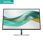 RENEW SILVER HP 527pu Series 5 Pro QHD Charging Monitor - 27" 2560x1440 QHD 350-nit 100Hz AG, IPS, USB-C(100W/15W)/HDMI/DisplayPort Daisy-Chain, 3x USB-A, RJ-45 LAN, height adjustable/tilt/swivel/pivot, 1 years (replaces E27u G5) HP RENEW