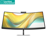 RENEW SILVER HP 534pm Series 5 Pro Curved Conferencing Monitor - 34" 3440x1440 WQHD 400-nit 100Hz AG, Curved, VA, USB-C(100W)/USB-C(15W)/HDMI/DisplayPort, 3x USB-A, speakers, 5MP webcam, RJ-45 LAN, height adjustable/tilt/swivel, 1 years HP RENEW
