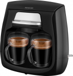 Kohvimasin kahele tassile Sencor SCE2100BK, must