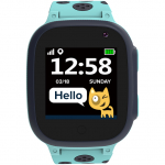 CANYON Sandy KW-34, Kids smartwatch, 1.44 inch colorful screen, GPS function, Nano SIM card, 32+32MB, GSM(850/900/1800/1900MHz), 400mAh battery, compatibility with iOS and android, Blue, host: 52.9*40.3*14.8mm, strap: 230*20mm, 42g