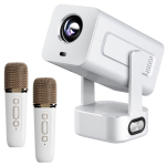Extralink SMART PROJEKTOR CINEMA&KARAOKE IMS360 1920X1080P ANDROID 13 PROJEKTOR DO FILM&Oacute;W, GIER I MUZYKI Z 2 MIKROFONAMI BIALY film projector 300 ANSI lumens 1920 x 1080 pixels White