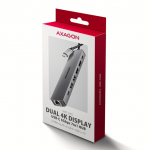 AXAGON HMC-7HX2 USB Hub, 2x USB-A, 1x USB-C