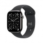 Apple Watch Series 11&Acirc; GPS + Cellular 46mm&Acirc; Slate Titanium Case with Black Sport Band - M/L