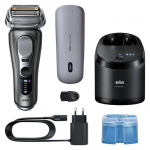 Braun Series 9 Pro+ Wet & Dry, 6-&uuml;hes SmartCare keskus ja PowerCase reisikarp, tumehall - Pardel / 9675CC