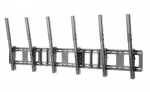 NEWSTAR FLAT SCREEN WALL MOUNT FOR MENU BOARD - 3 SCREENS - PORTRAIT 45-50" BLACK