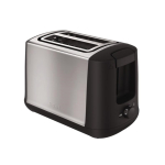 Tefal TT340830 toaster 2 slice(s) Black,Stainless steel 850 W