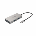 HYPER HDMB2 laptop dock/port replicator USB 3.2 Gen 1 (3.1 Gen 1) Type-C Stainless steel