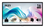MSI PRO MP165DE E6 portable TV/monitor Portable monitor Black 39.6 cm (15.6") LED 1920 x 1080 pixels
