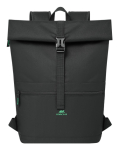 Rivacase Gremio backpack City backpack Black Polyester, Recycled polyethylene terephthalate (rPET)