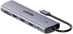 UNITEK D1113BGY01 interface hub 2 x USB 3.2 Gen 2 (3.1 Gen 2) Type-C 1000 Mbit/s Grey