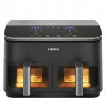 Cosori Dual Basket Chef Edition Double 8.5 L Stand-alone 1750 W Hot air fryer Black, Silver