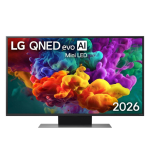 LG QNED87 evo AI, 43'', 4K UHD, QNED Mini LED, must - Teler / 43QNED87B3A.AEU