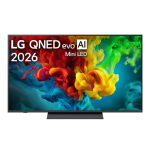 LG evo AI QNED83, 55'', 4K UHD, QNED Mini LED, must - Teler / 55QNED83B3A.AEU