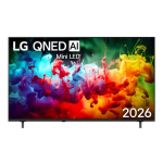LG QNED72 AI, 65'', 4K UHD, QNED Mini LED, must - Teler / 65QNED72B3B.AEU