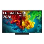 LG evo AI QNED83, 65'', 4K UHD, QNED Mini LED, must - Teler / 65QNED83B3A.AEU