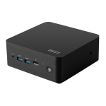MSI Cubi NUC 1M Intel Core 3 100U (14th Gen - Series 1) Barebone, NUC, SFF, Mini Computer, HTPC, (NO RAM, NO Storage, NO OS), Intel Graphics/DDR5/Dual ThunderBolt 4/Dual HDMI/Dual LAN/WiFi 6E/BT 5.3/VESA - NUC 1M i3 100U BB