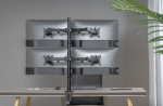 Equip 17"-32" Articulating Quad Monitor Desk Mount Bracket
