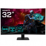 GIGABYTE GS32QC 31.5" QHD Curved Gaming Monitor - 2560 x 1440, 1500R, 165Hz, 1ms, 300 cd/m&sup2;, FreeSync Premium, HDR Ready, HDMI 2.0, Displayport 1.4