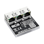 BCS BCS-XPOE3/EXT-PP network extender Network repeater Black 10, 100 Mbit/s